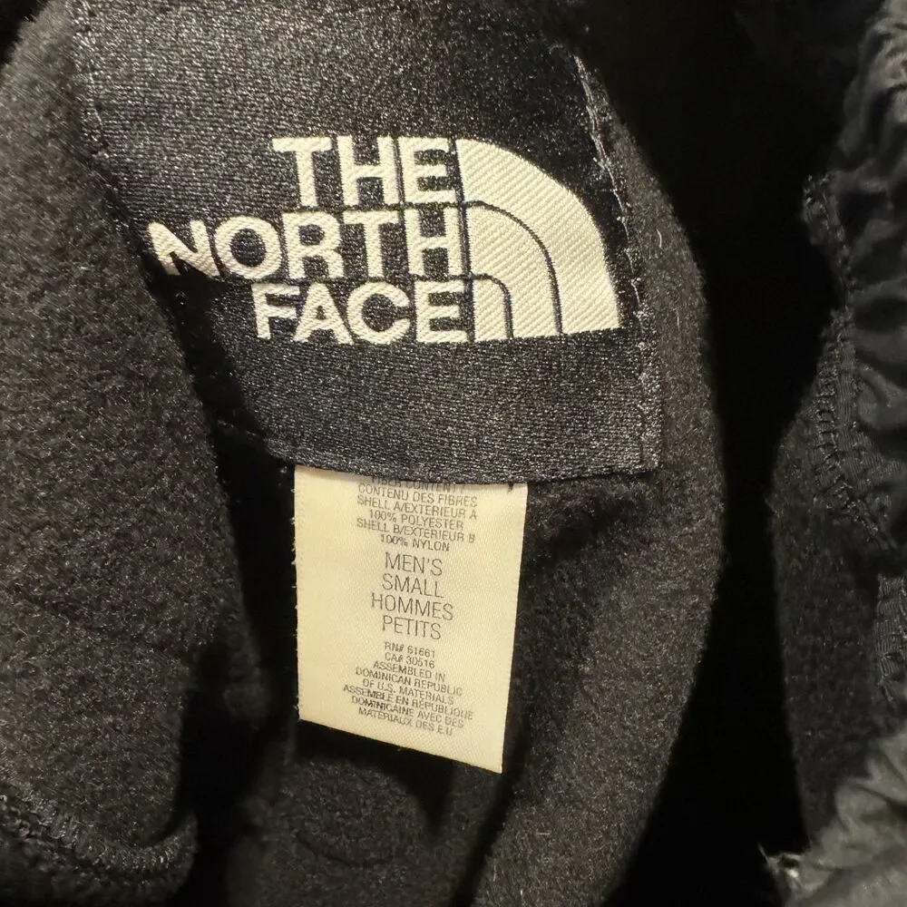 The North Face Denali Pants Full Zip Fleece Black Nylon Knee Gorpcore Mens Small